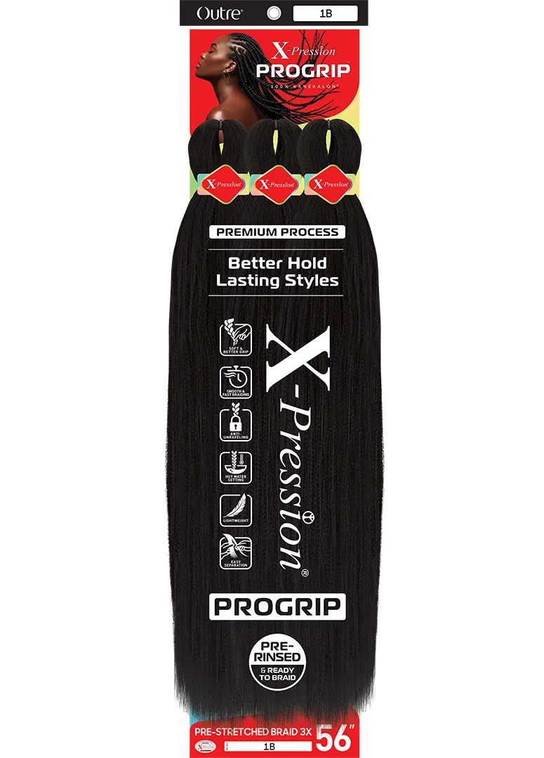 Outre 3X X-pression Pro-Grip Pre- stretched Braiding Hair