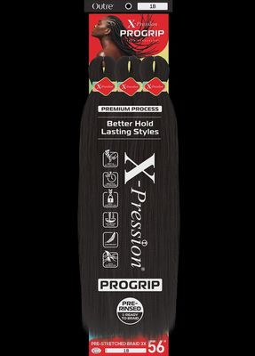 Outre 3X X-pression Pro-Grip Pre- stretched Braiding Hair