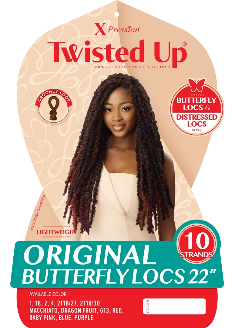 Outre Crochet Braids X-Pression Twisted Up 2X Bonita Original Butterfly Locs
