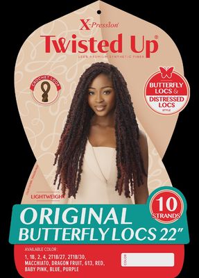 Outre Crochet Braids X-Pression Twisted Up 2X Bonita Original Butterfly Locs