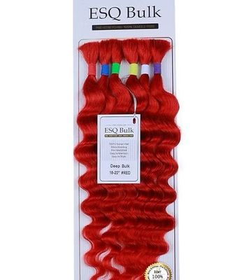 ESQ HUMAN HAIR BRAIDING BULK- DEEP WAVE 18"