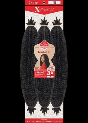 X-PRESSION - TWISTED UP - SPRINGY AFRO TWIST 24" 3X