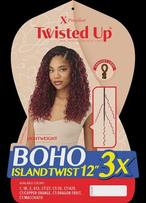 Outre X-Pression Twisted Up Crochet Loop Braids BOHO BOX BRAID 3X