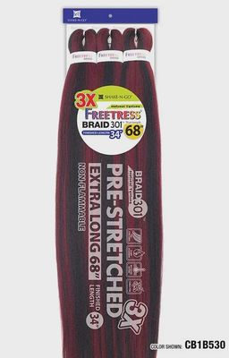 Freetress Braiding 3X PRESTRECHED BRAIDING 301 HAIR 28"(56")