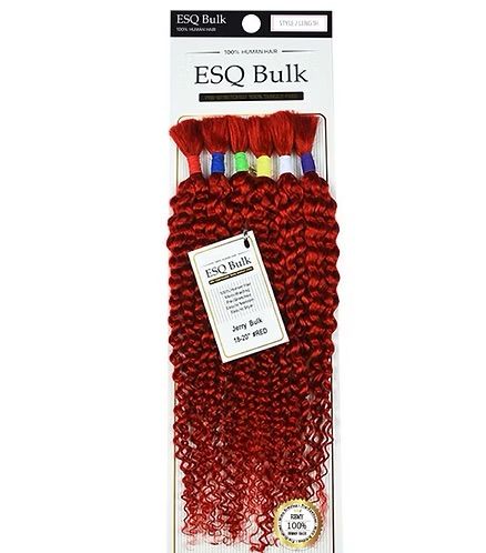 ESQ HUMAN HAIR BRAIDING BULK- JERRY 18"