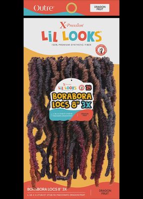 X-PRESSION-LIL LOOKS-BORABORA LOCS 8" 3X