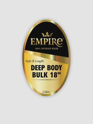 EMPIRE 100% HUMAN HAIR BULK - DEEPWAVE 18"