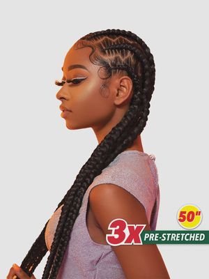 X-PRESSION 3X  PRE-STRETCHED BRAID HAIR 58" (ORANGE BAG)