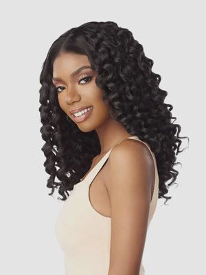 KINKY EDGE Y PART LACE WIG - KINKY ROD CURL 18"
