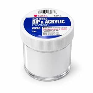 SASSI ACRYLIC POWDER 1OZ, Color: CLEAR