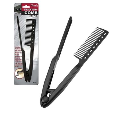ANNIE STRAIGHTENING COMB W/PIK SPRING