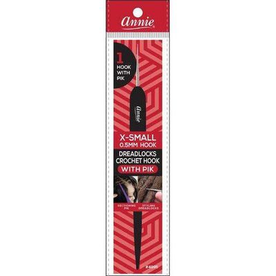 Annie Dreadlocks Crotchet Needle, 1-Hook (0.5mm) with Pik
