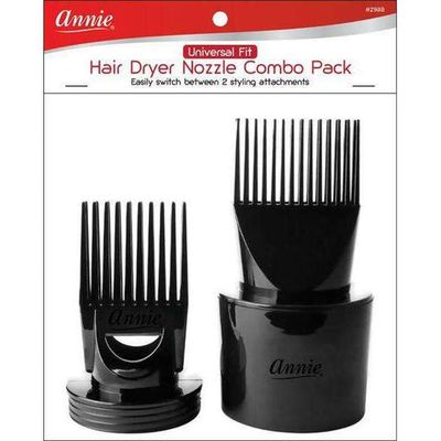 ANNIE HAIR DRYER NOZZLE COMBO UNIVERSAL FIT