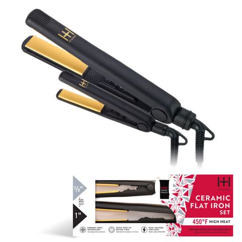 ANNIE H&amp;H GOLD CERAMIC FLAT IRON [COMBO]