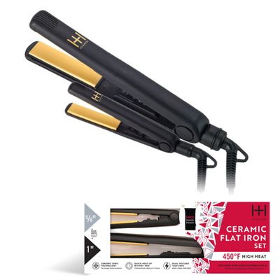 ANNIE H&amp;H GOLD CERAMIC FLAT IRON [COMBO]