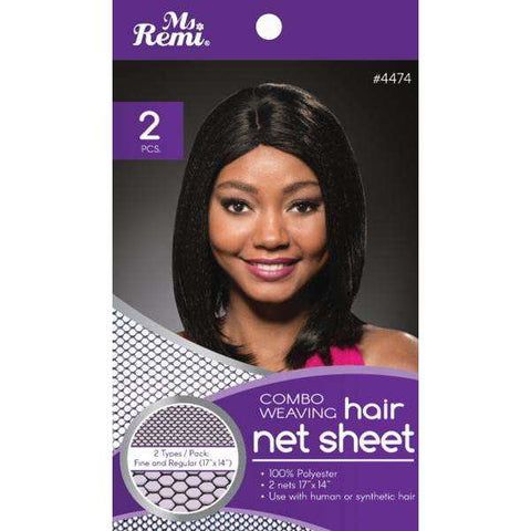 ANNIE MS REMI HAIR NET SHEET COMBO WEAVING<BLACK>