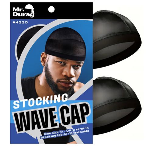 ANNIE MR DURAG STOCKING WAVE CAP<BLACK> #4330