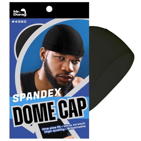 ANNIE MR DURAG SPANDEX DOME CAP<BLACK> #4320