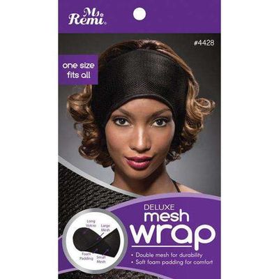 ANNIE MS REMI DELUXE MESH HEAD WRAP<BLACK> ( #4428