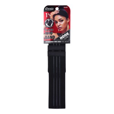 ANNIE HOOK WIG BAND SILICONE GRIP BLACK