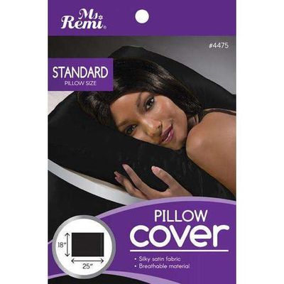 ANNIE MS REMI SATIN PILLOW COVER<BLACK>