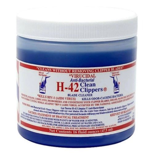 H-42 Clean Clippers Blade Cleaner Jar, Size: 16oz