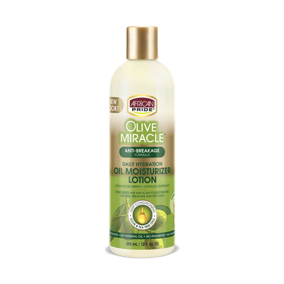 AFRICAN PRIDE OLIVE MIRACLE OIL MOISTURIZER LOTION 12OZ