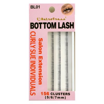 RetroTress Bottom Lash DIY Individual Clusters Lower Under Lash Extensions