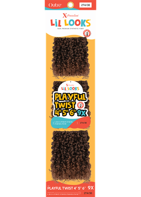 X-PRESSION - LIL LOOKS - PLAYFUL TWIST  4"5"6" 9X
