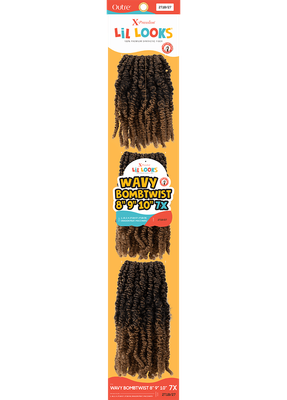X-PRESSION - LIL LOOKS - WAVY BOMBTWIST 8" 9" 10" 7X
