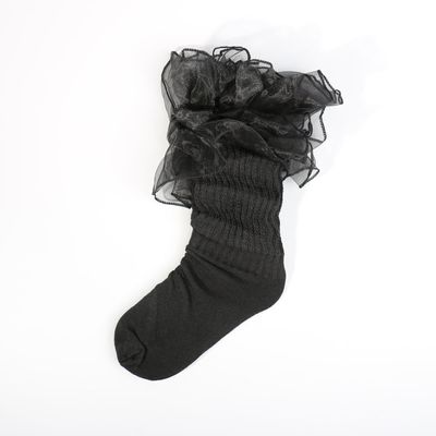 KIDS LACE SLOUCH SOCKS (SIZE 6-8)