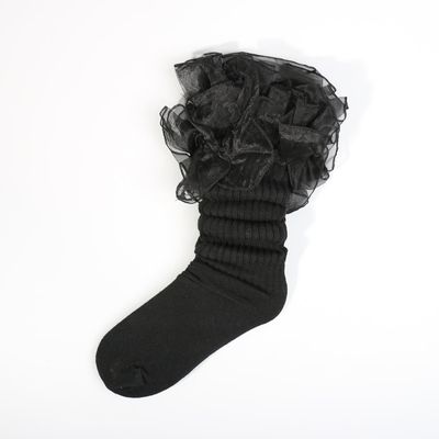 ADULT LACE SLOUCH SOCKS (SIZE 9-11)