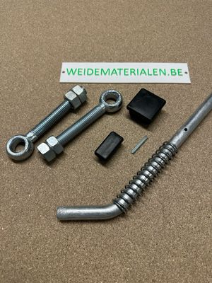 Complete scharnierset gegalvaniseerde poorten