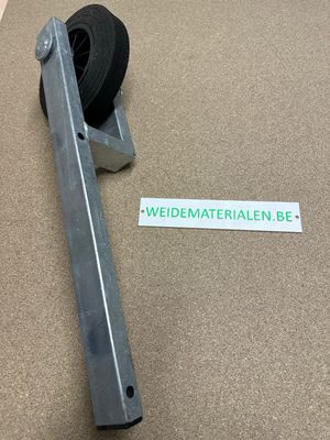 Wiel in frame voor gegalvaniseerde weidepoorten