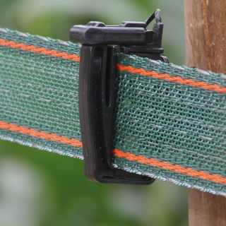 40mm versterkt lint groen-rood 200m