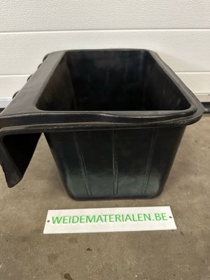 zwarte voederbak 20l