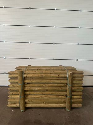 Gefreesde geimpregneerde palen dia 10 lengte 300cm