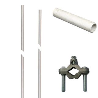 Aardpenset 2 mtr, incl mof en klem Aardpenset 2 mtr, incl mof en klem