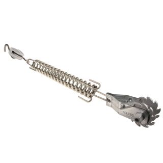 Veerset met spanner, Verz, witte ei-isolator