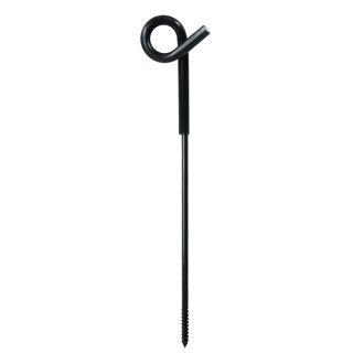 Krulstaartisolator, zwart, 60 cm 8 mm