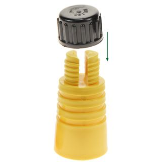 Dumpis, KOLTEC geel+zwarte dop 25stuks