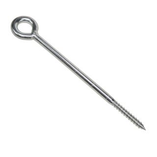 Schroefoog, Ø 12 mm 278 mm lang met houtdraad
