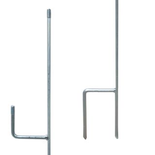Afrasteringspaal, 98 cm, rond 25 mm/ M12 10stuks