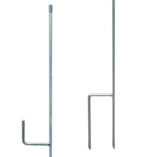Afrasteringspaal, 148 cm, rond 25 mm/ M12 10stuks