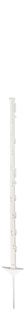 Witte kunststof paal budget 105 cm, 10stuks