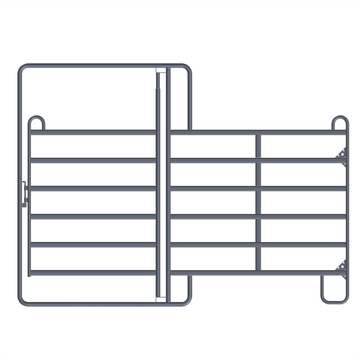 Texas panel met deur 300 cm | Deur 130 cm | Warmbad verzinkt Texas panel met deur 300 cm | Deur 130 cm | Warmbad verzinkt