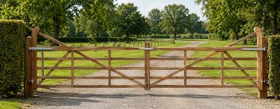 Weidepoort hardhout Deluxe 240 cm