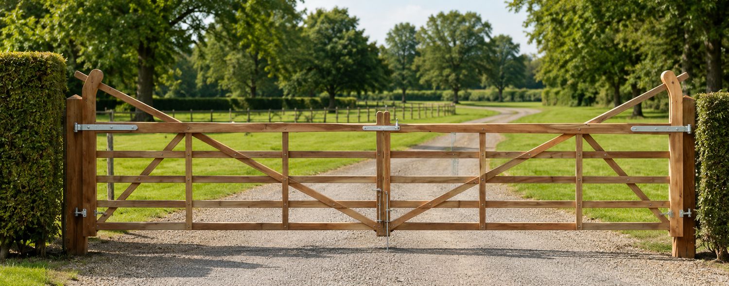 Weidepoort hardhout Deluxe 210cm Weidepoort hardhout Deluxe 210cm