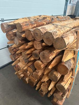 Lot 65 kastanjepalen – 180 cm – Ø 12–14 cm