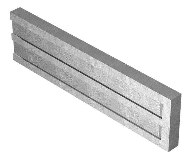 Concrete Recessed Gravel Board 1830 X 305 X 50